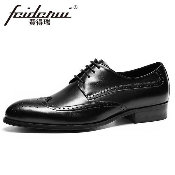 vintage genuine leather men's derby oxfords pointed toe man lace office party flats formal dress wingtip brogue shoes fhs167, Black
vintage genuine leather men's derby oxfords pointed toe man lace office party flats formal dress wingtip brogue shoes fhs167, Black