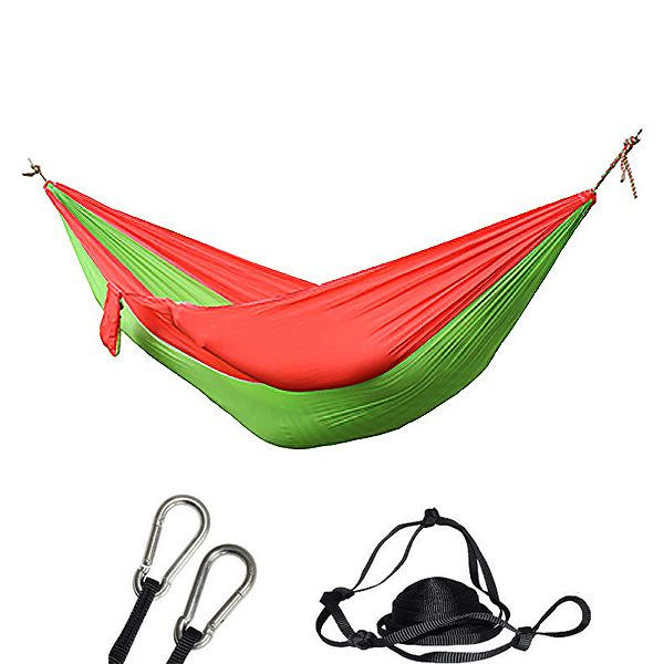 camping hammock - portable lightweight double hanging sleeping bed with straps and carabiner for garden outdoor travel h
camping hammock - portable lightweight double hanging sleeping bed with straps and carabiner for garden outdoor travel h