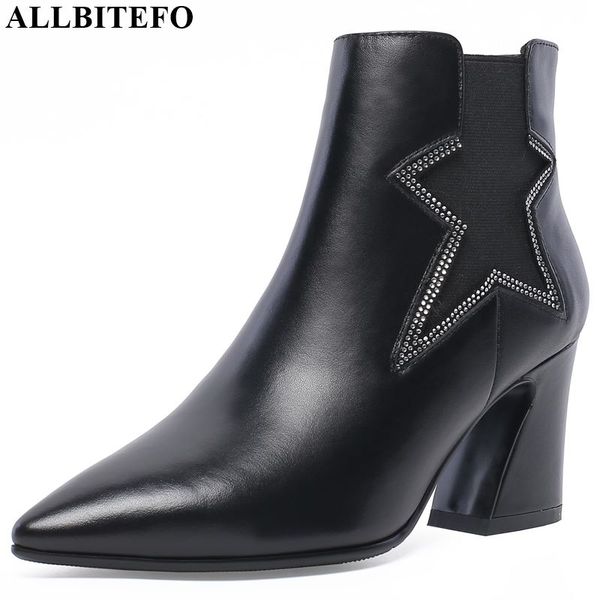 allbitefo natural genuine leather concise women boots leisure ankle boots pure color autumn winter fashion comfortable, Black
allbitefo natural genuine leather concise women boots leisure ankle boots pure color autumn winter fashion comfortable, Black