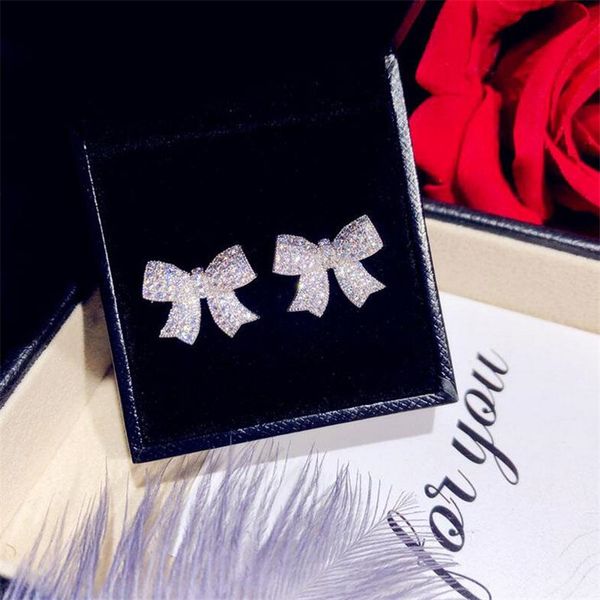 korean sweet cute brand new fashion jewelry 925 sterling silver pave white sapphire cz diamond gemstones party women stud bow earring, Golden;silver
korean sweet cute brand new fashion jewelry 925 sterling silver pave white sapphire cz diamond gemstones party women stud bow earring, Golden;silver