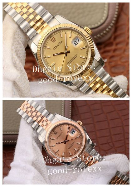 luxury 36mm smooth bezel men's watch ar factory 904l steel gold automatic cal.3135 men 116203 jubilee bracelet eta datejust date watche, Slivery;brown
luxury 36mm smooth bezel men's watch ar factory 904l steel gold automatic cal.3135 men 116203 jubilee bracelet eta datejust date watche, Slivery;brown
