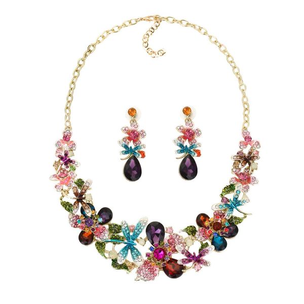 exaggerate brand fashion suit necklace alloy dragonfly full drill high-end dance accessories wedding necklace, Silver
exaggerate brand fashion suit necklace alloy dragonfly full drill high-end dance accessories wedding necklace, Silver