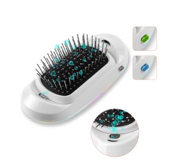2020 ionic electric hairbrush, 2.0 portable electric ionic hairbrush double negative ions hair brush hair styling scalp massage comb, Silver
2020 ionic electric hairbrush, 2.0 portable electric ionic hairbrush double negative ions hair brush hair styling scalp massage comb, Silver