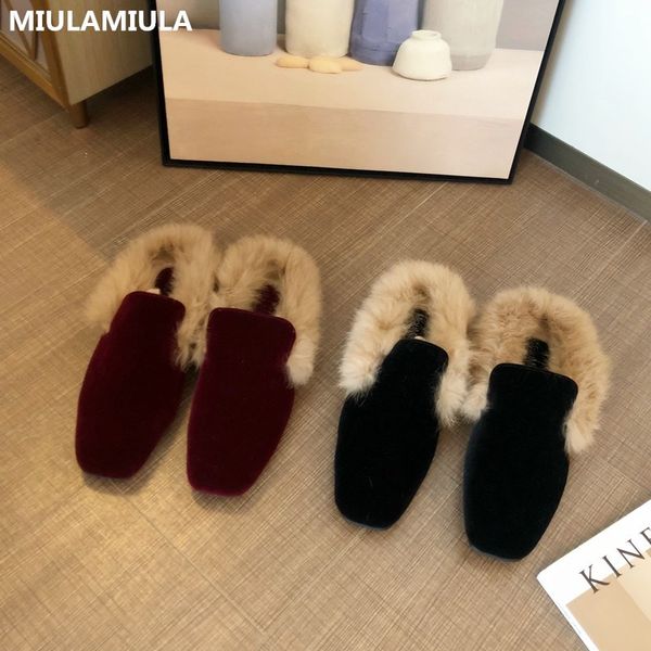miulamiula brand designer 2019 winter fashion luxury velvet hair woman fur slides slip on loafers velvet mules flip flops, Black
miulamiula brand designer 2019 winter fashion luxury velvet hair woman fur slides slip on loafers velvet mules flip flops, Black
