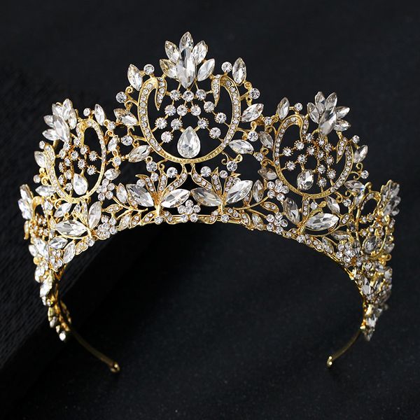 luxury crystal baroque queen king big crown gold silver rhinestone bridal hair accessories wedding crown tiara women headpieces, Slivery;golden
luxury crystal baroque queen king big crown gold silver rhinestone bridal hair accessories wedding crown tiara women headpieces, Slivery;golden
