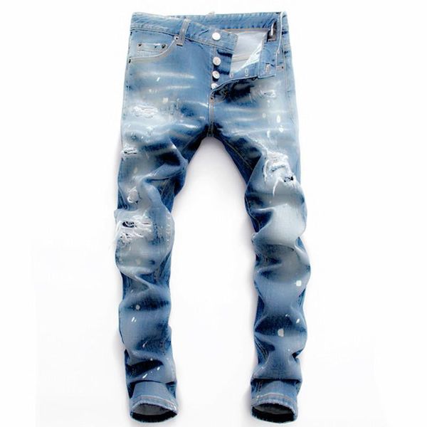 19ss mens luxury designer jeans black ripped denim pants the version italy new fashion brand biker sale, Blue
19ss mens luxury designer jeans black ripped denim pants the version italy new fashion brand biker sale, Blue