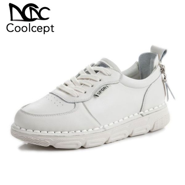 coolcept real leather women sneakers zipper cross strap flats shoes women casual daily shoes lady street footwear size 35-40, Black
coolcept real leather women sneakers zipper cross strap flats shoes women casual daily shoes lady street footwear size 35-40, Black