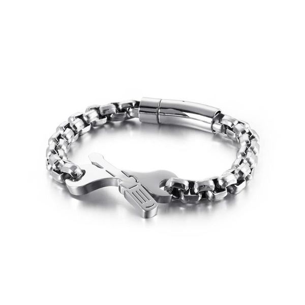 8mm width 4 colors stainless steel men power maintenance tools bracelets for fashion male wrap box chain motion bracelets, Black
8mm width 4 colors stainless steel men power maintenance tools bracelets for fashion male wrap box chain motion bracelets, Black