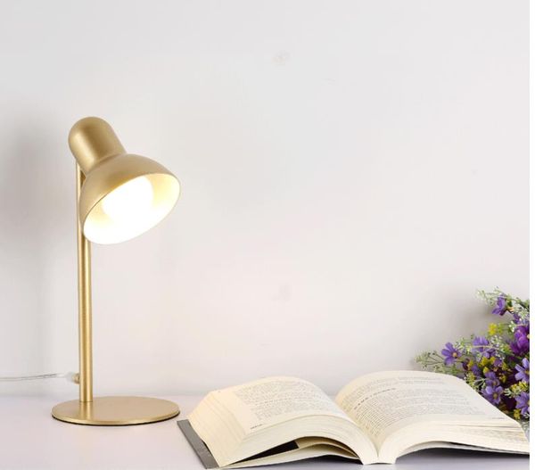 Simple Nordic Style Table Lamp Creative Home Study Desk Warm Light Room Bedroom Floor Lamp Office Bedroom Bedside Led Table Lamp