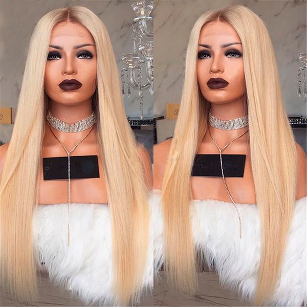 glueless #4/613 blonde lace front human hair wigs brazilian straight full lace wig pre plucked ombre blonde remy wigs middle part, Black
glueless #4/613 blonde lace front human hair wigs brazilian straight full lace wig pre plucked ombre blonde remy wigs middle part, Black