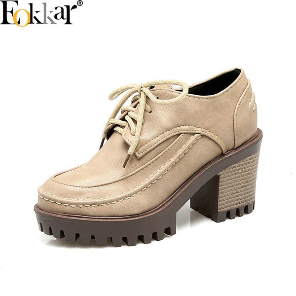 eokkar 2019 classic platform oxfords women pumps round toe square heel pu leather brogues shoes black ladies pumps size 34-43
eokkar 2019 classic platform oxfords women pumps round toe square heel pu leather brogues shoes black ladies pumps size 34-43