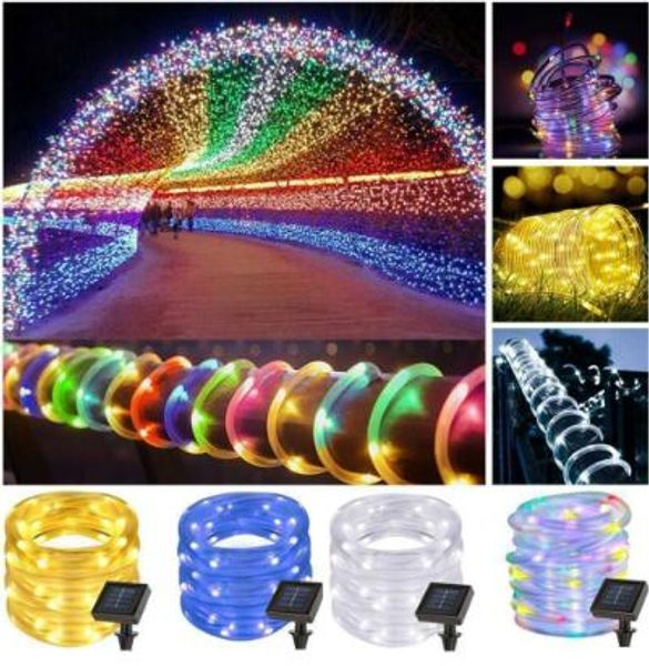 7m/12m led outdoor solar lamps 50/100 leds rope tube string lights fairy holiday christmas party solar garden waterproof lights
7m/12m led outdoor solar lamps 50/100 leds rope tube string lights fairy holiday christmas party solar garden waterproof lights
