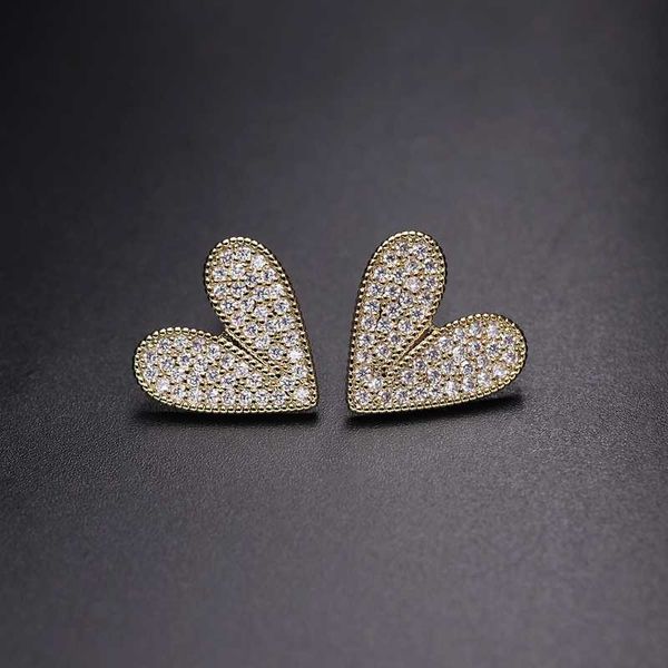 exquisite small cubic zirconia peach heart shaped stud earrings for women gold color elegant geometric earring trendy jewelry cz, Golden;silver
exquisite small cubic zirconia peach heart shaped stud earrings for women gold color elegant geometric earring trendy jewelry cz, Golden;silver