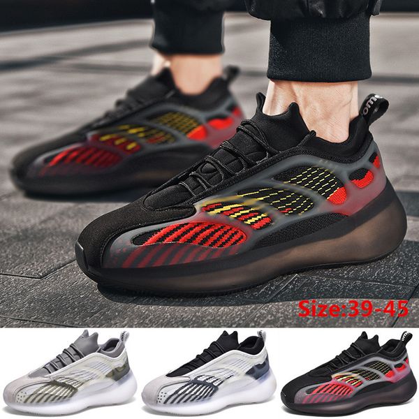 men's sneakers luminous walking sports shoes athletic outdoor cushioning leisure sneakers, Black
men's sneakers luminous walking sports shoes athletic outdoor cushioning leisure sneakers, Black