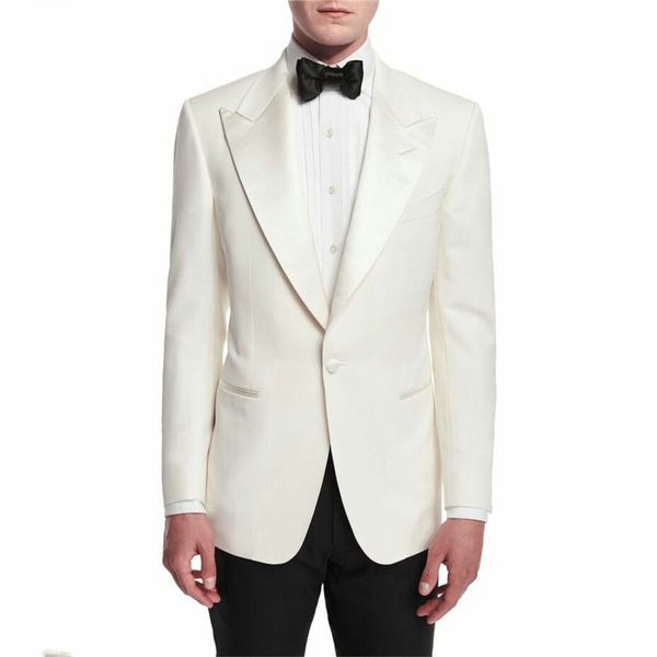ivory groom tuxedo suits for man wedding wide peak design 2piece slim fit terno masculino man attire groomsmen outfits costume homme, Black;gray
ivory groom tuxedo suits for man wedding wide peak design 2piece slim fit terno masculino man attire groomsmen outfits costume homme, Black;gray