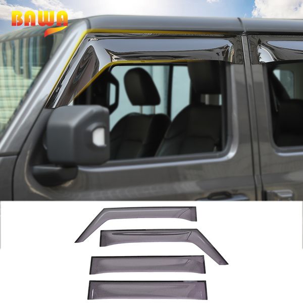 

bawa window sunshade for wrangler jl 2018 2 door 4 door rain sun shield side windows cover accessories for wrangler jl