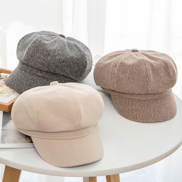 2019 double-deck thickening beret women school wind newsboy hat man leisure time octagonal cap tide, Blue;gray
2019 double-deck thickening beret women school wind newsboy hat man leisure time octagonal cap tide, Blue;gray