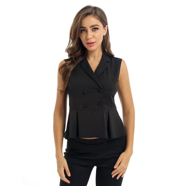 summer women's suit vest jacket sleeveless casual elegant coats female short vest ladies slim fit business waistcoat jacket, Black;white
summer women's suit vest jacket sleeveless casual elegant coats female short vest ladies slim fit business waistcoat jacket, Black;white