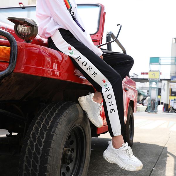 2019 spring summer new harem pants women pants korean leisure long letter print jogger sweatpants women trousers, Black;white
2019 spring summer new harem pants women pants korean leisure long letter print jogger sweatpants women trousers, Black;white