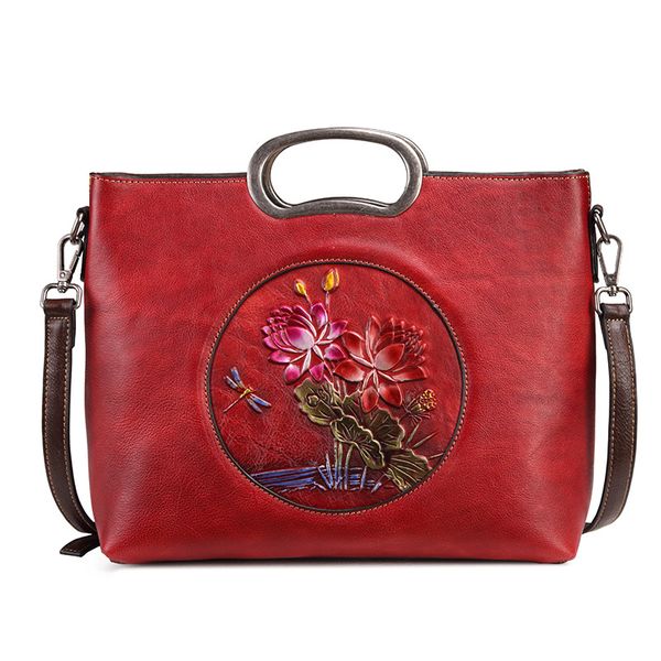nesitu new vintage a4 red coffee black flower pattern genuine leather women handbag briefcase shoulder messenger bag tote m8121
nesitu new vintage a4 red coffee black flower pattern genuine leather women handbag briefcase shoulder messenger bag tote m8121