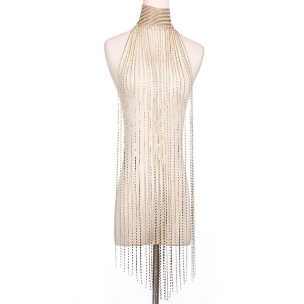 metal crystal chain tassel women dress night club party body chain necklace jewelry, Slivery;golden
metal crystal chain tassel women dress night club party body chain necklace jewelry, Slivery;golden