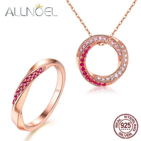 allnoel s925 sterling silver ruby gemstone jewellry set for women luxury rose gold round vortex ring long necklace fine jewelry, Black
allnoel s925 sterling silver ruby gemstone jewellry set for women luxury rose gold round vortex ring long necklace fine jewelry, Black