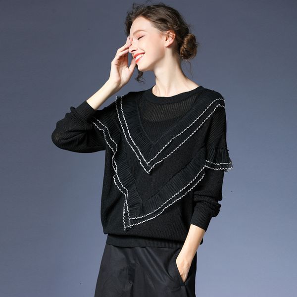 tvvovvin pleated ruffles knitting sweater pullovers loose fit round neck long sleeve women new fashion autumn winter 2019 x541, White;black
tvvovvin pleated ruffles knitting sweater pullovers loose fit round neck long sleeve women new fashion autumn winter 2019 x541, White;black