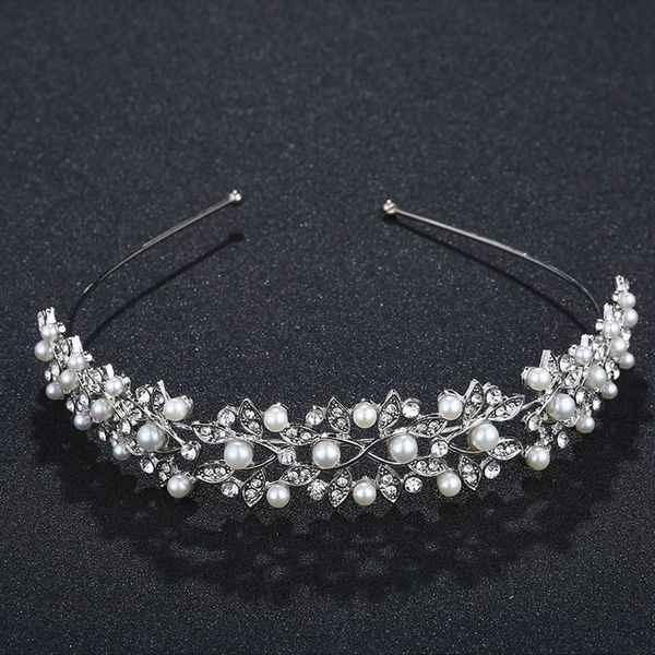 crown headband vintage crystal bridal tiaras wedding accessories party leaves jewelry rim for hair, White;golden
crown headband vintage crystal bridal tiaras wedding accessories party leaves jewelry rim for hair, White;golden