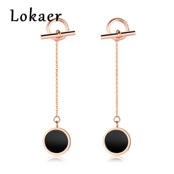 lokaer simple temperament titanium steel simple round drop earrings fashion long tassel earrings dangle earrings jewelry lge400, Golden
lokaer simple temperament titanium steel simple round drop earrings fashion long tassel earrings dangle earrings jewelry lge400, Golden