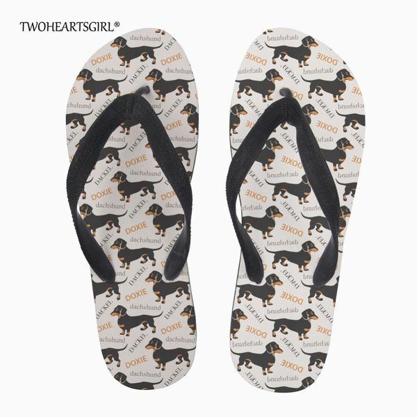 twoheartsgirl cute dachshund dog flip flops printing animal summer beach slippers soft comfortable women home flats flipflops, Black
twoheartsgirl cute dachshund dog flip flops printing animal summer beach slippers soft comfortable women home flats flipflops, Black