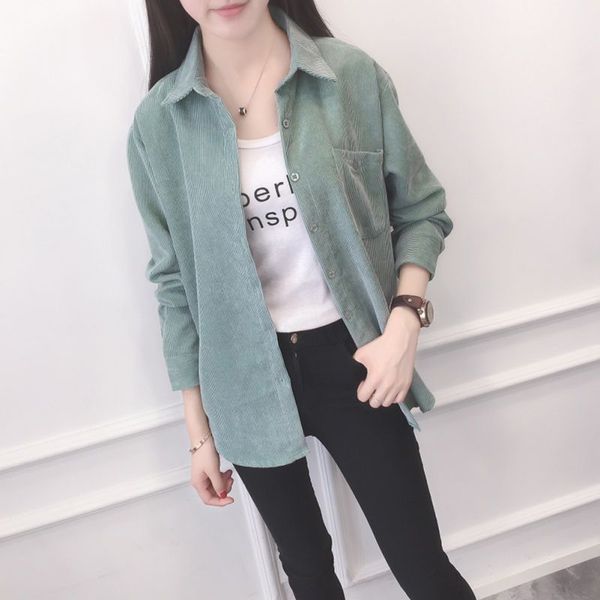 plus size winter warm corduroy blusas cotton shirt female long sleeve fashion casual blouse blusas mujer de moda 2019, White
plus size winter warm corduroy blusas cotton shirt female long sleeve fashion casual blouse blusas mujer de moda 2019, White
