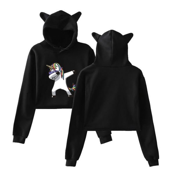 fashion womens hoodies designer sweatshirt casual pullover hoodies with unicorn printing cat ear hat casual style size 2xs-2xl wholesales, Black
fashion womens hoodies designer sweatshirt casual pullover hoodies with unicorn printing cat ear hat casual style size 2xs-2xl wholesales, Black