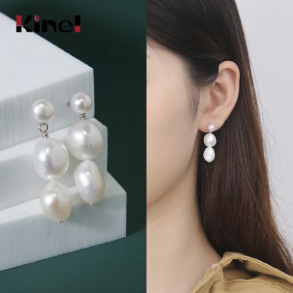kinel 100% 925 sterling silverjewelry earrings natural freshwater pearl earrings women silver wedding earring, Golden;silver
kinel 100% 925 sterling silverjewelry earrings natural freshwater pearl earrings women silver wedding earring, Golden;silver