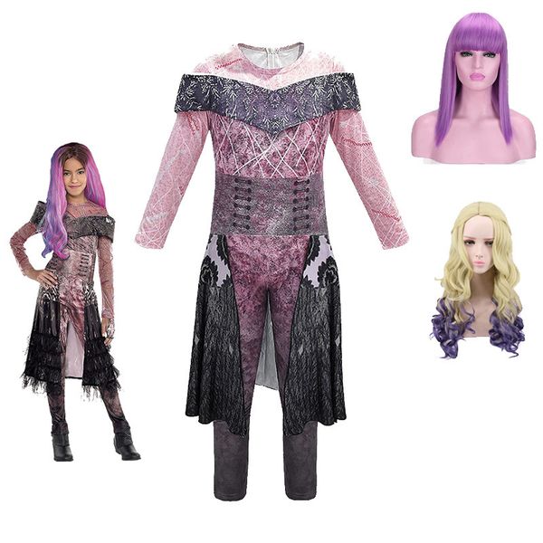 descendants mal fancy costumes girls mal dress up onesies kids evie cosplay outfits halloween evil role playing outfits with wig y200325, White
descendants mal fancy costumes girls mal dress up onesies kids evie cosplay outfits halloween evil role playing outfits with wig y200325, White