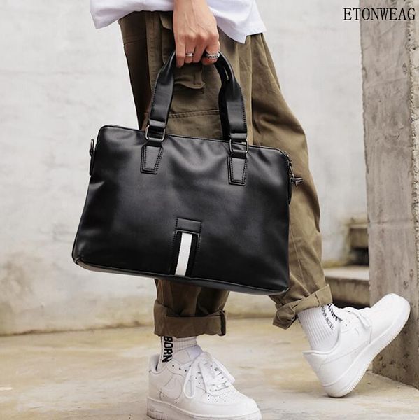 factory wholesale men handbag simple striped handbag horizontal large capacity leather business briefcase fashion striped leather computer b
factory wholesale men handbag simple striped handbag horizontal large capacity leather business briefcase fashion striped leather computer b