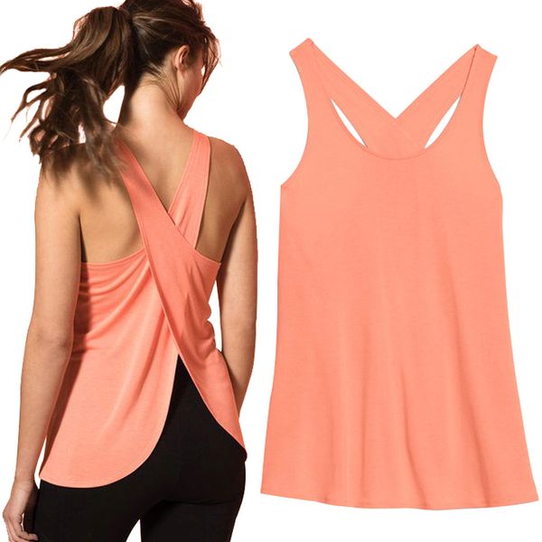 women casual cross back yoga shirt sleeveless workout sports vest solid vest n66, Black;blue
women casual cross back yoga shirt sleeveless workout sports vest solid vest n66, Black;blue