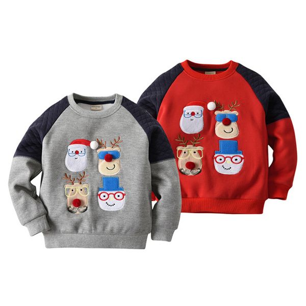 2019 fashion autumn and winter children's sweater new cartoon santa claus deer boy's pullover sweater warm round neck sweatshirt, Black
2019 fashion autumn and winter children's sweater new cartoon santa claus deer boy's pullover sweater warm round neck sweatshirt, Black