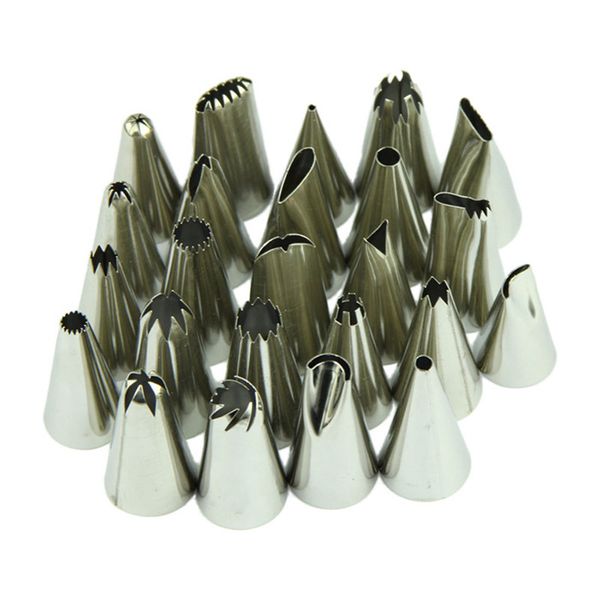 2017 24pcs large stainless steel icing piping nozzles pastry tips set for cake decorating sugarcraft tool
2017 24pcs large stainless steel icing piping nozzles pastry tips set for cake decorating sugarcraft tool