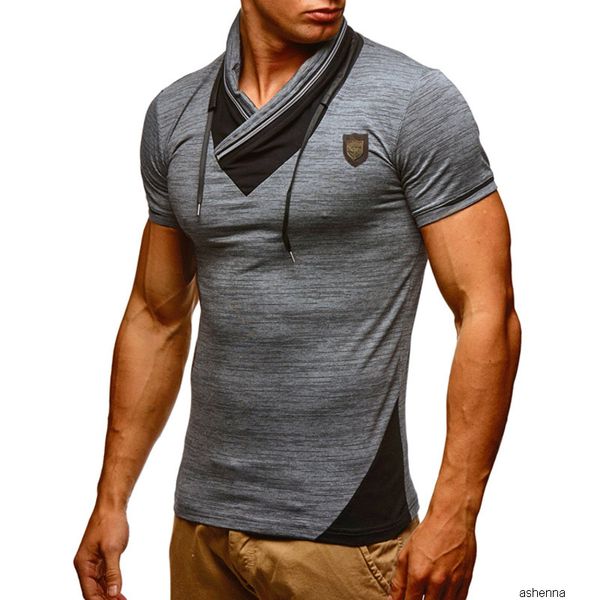 mens designer men li collar spell color slim fit short sleeve male leisure t shirtwtpm, White;black
mens designer men li collar spell color slim fit short sleeve male leisure t shirtwtpm, White;black