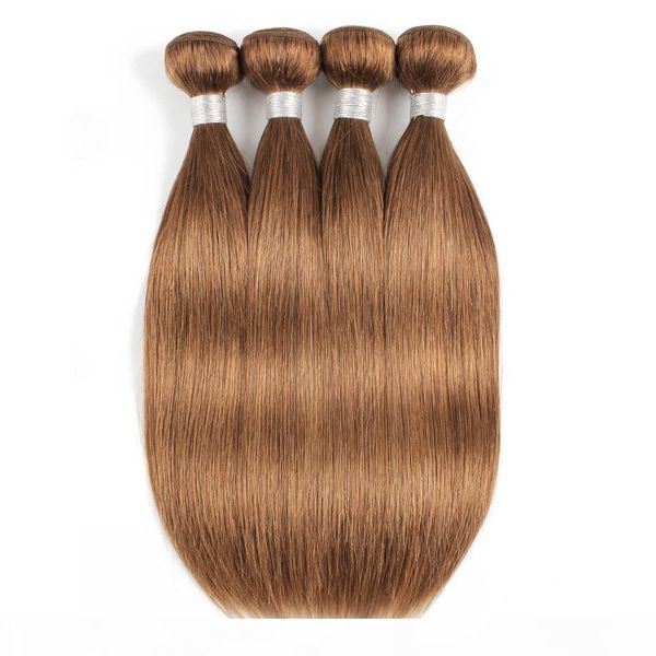 #30 light golden brown straight human hair bundles brazilian virgin hair 3 4 bundles 16-24 inch remy human hair extensions, Black
#30 light golden brown straight human hair bundles brazilian virgin hair 3 4 bundles 16-24 inch remy human hair extensions, Black