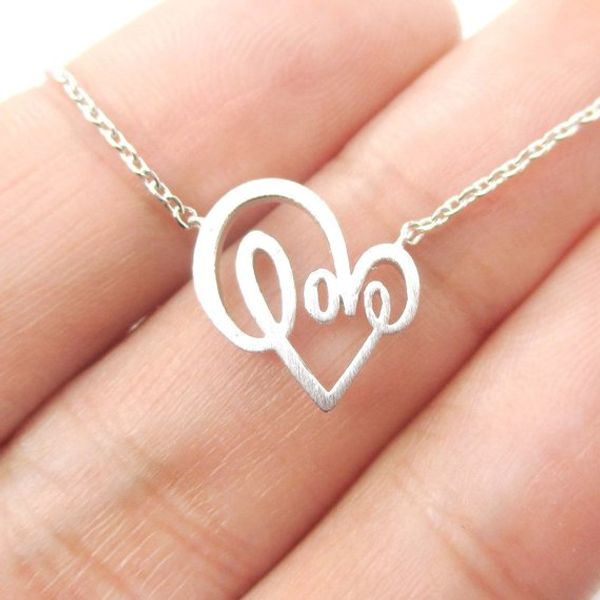 10pcs/lot engagement love letter necklace romantic love heart shape charm necklace jewelry gift for lovers, Silver
10pcs/lot engagement love letter necklace romantic love heart shape charm necklace jewelry gift for lovers, Silver