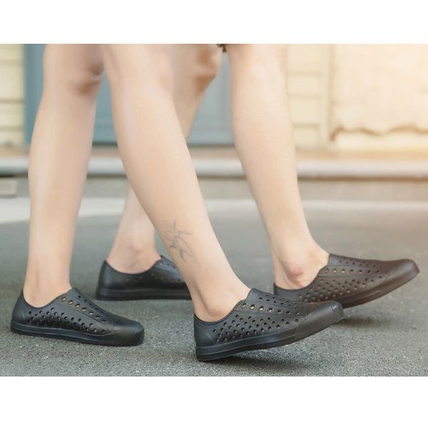 lovers sandals casual summer beach sandals hollow jelly breathable hole cutout slip on cool flat shoes sandalias mujer, Black
lovers sandals casual summer beach sandals hollow jelly breathable hole cutout slip on cool flat shoes sandalias mujer, Black
