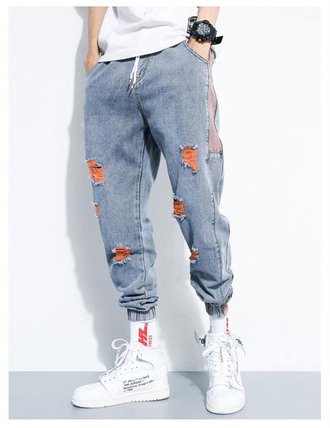 fashion hole washed harem pants designer mens loose plus size jeans mens luxury jeans, Blue
fashion hole washed harem pants designer mens loose plus size jeans mens luxury jeans, Blue