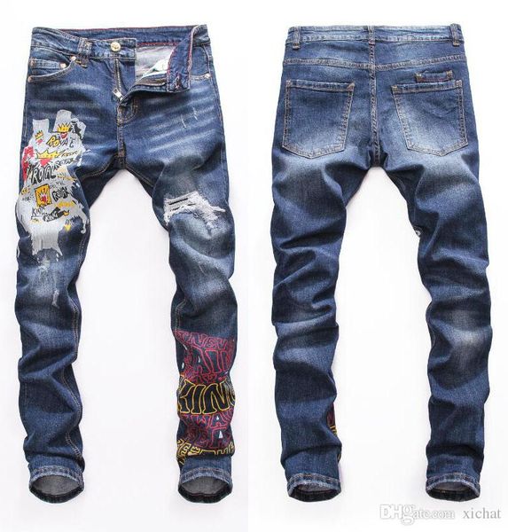 mens letters printed blue jeans fashion designer slim fit low waist biker denim pants hip hop trousers nj8093
mens letters printed blue jeans fashion designer slim fit low waist biker denim pants hip hop trousers nj8093