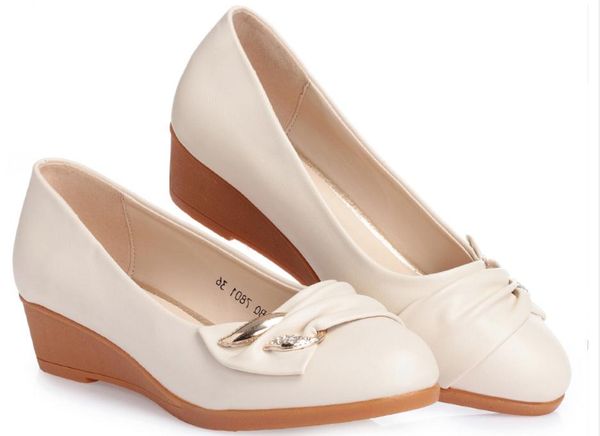 2019 women's shoes in spring and autumn with new style slope heel round head bowknot mother shoes#e05, Black
2019 women's shoes in spring and autumn with new style slope heel round head bowknot mother shoes#e05, Black