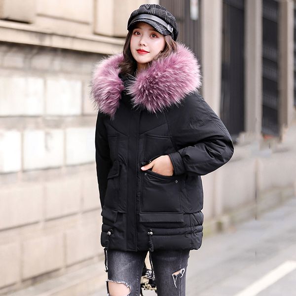 women winter coats 2019 down parkas women's winter jackets new fashion women cotton padded outwear hooded fur collar coat, Black
women winter coats 2019 down parkas women's winter jackets new fashion women cotton padded outwear hooded fur collar coat, Black