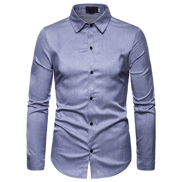 men's business casual button down dress shirts slim fit long sleeve shirt men solid color social shirt male camisa masculina, White;black
men's business casual button down dress shirts slim fit long sleeve shirt men solid color social shirt male camisa masculina, White;black