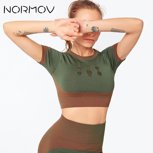 normov for fitness woman hollow out yoga shirts crop sports gym running 2020 sport shirt women workout, White;red
normov for fitness woman hollow out yoga shirts crop sports gym running 2020 sport shirt women workout, White;red