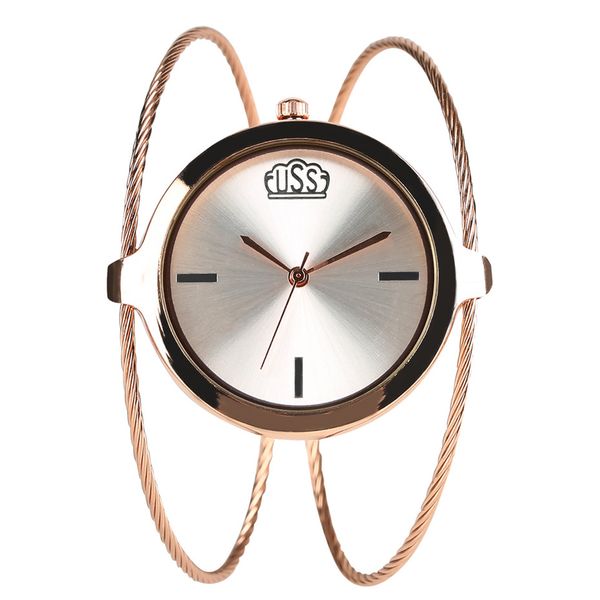 minimalist women's watch stainless steel bangle wristwatch quartz movement elegant ladies bracelet watches no buckle, Slivery;brown
minimalist women's watch stainless steel bangle wristwatch quartz movement elegant ladies bracelet watches no buckle, Slivery;brown