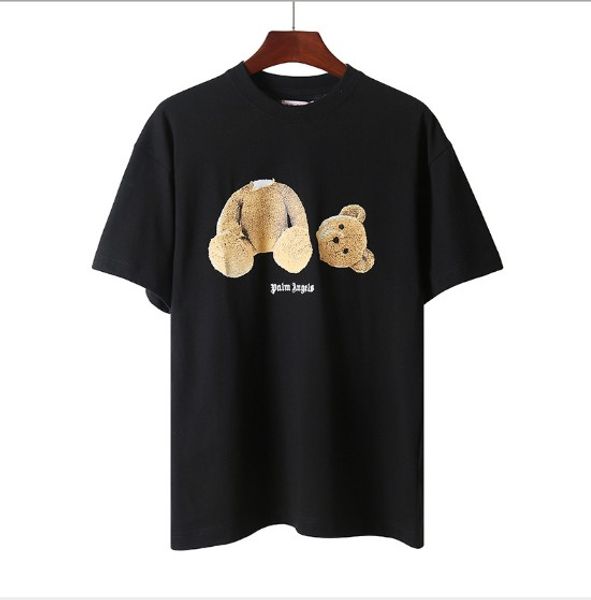 Mens Designer Tshirt Palm Angels Fashion Style Cartoon Bear Letter Printing Black and White Loose Tee for Men and Women
Mens Designer Tshirt Palm Angels Fashion Style Cartoon Bear Letter Printing Black and White Loose Tee for Men and Women